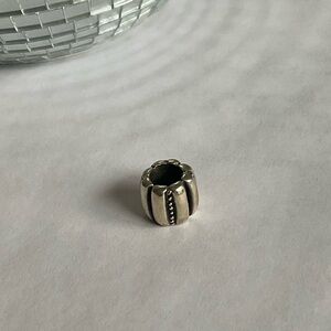 Pandora Silver Beaded Groove Charm